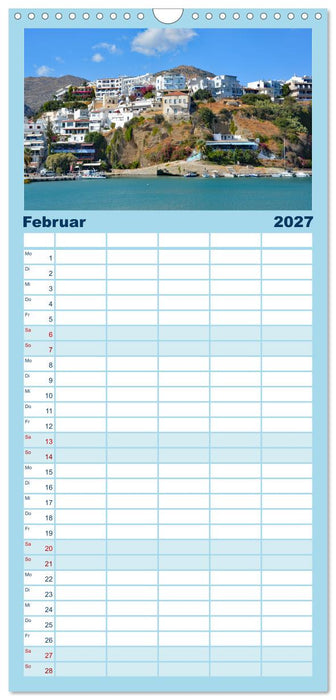 Kretas faszinierender Süden (CALVENDO Familienplaner 2027)