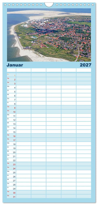 Norddeutschland aus der Luft (CALVENDO Familienplaner 2027)