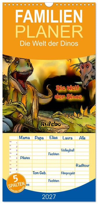 Die Welt der Dinos (CALVENDO Familienplaner 2027)