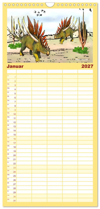Die Welt der Dinos (CALVENDO Familienplaner 2027)