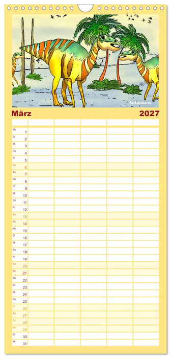 Die Welt der Dinos (CALVENDO Familienplaner 2027)