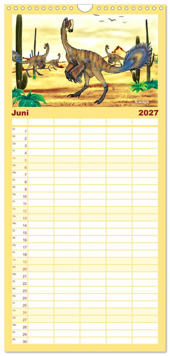 Die Welt der Dinos (CALVENDO Familienplaner 2027)