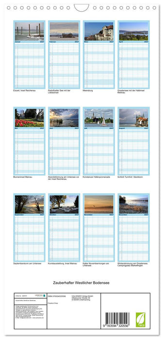 Zauberhafter Westlicher Bodensee (CALVENDO Familienplaner 2027)