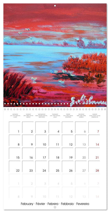 Mer en peinture (CALVENDO Calendrier mensuel 2027)