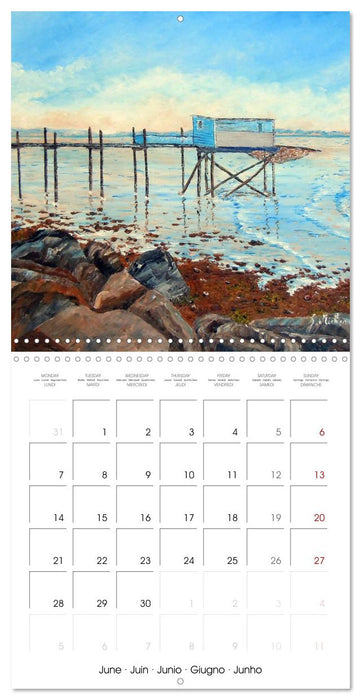 Mer en peinture (CALVENDO Calendrier mensuel 2027)