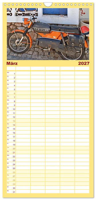 Vintage Mopeds (CALVENDO Familienplaner 2027)