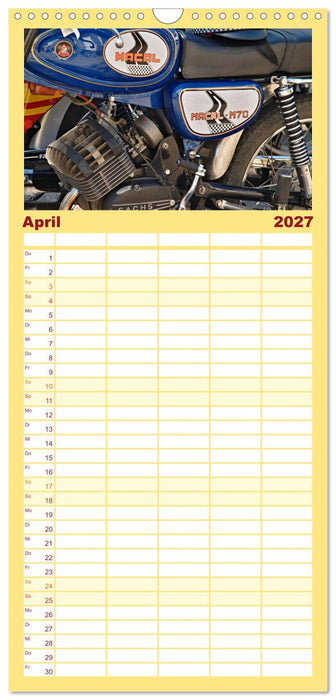 Vintage Mopeds (CALVENDO Familienplaner 2027)