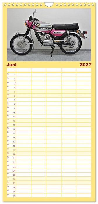 Vintage Mopeds (CALVENDO Familienplaner 2027)