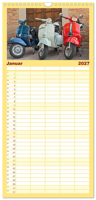 Vespa Liebe (CALVENDO Familienplaner 2027)