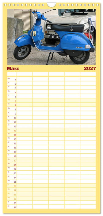 Vespa Liebe (CALVENDO Familienplaner 2027)