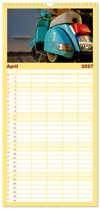 Vespa Liebe (CALVENDO Familienplaner 2027)