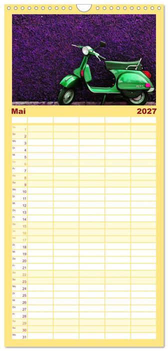 Vespa Liebe (CALVENDO Familienplaner 2027)