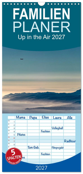 Up in the Air 2027 (CALVENDO Familienplaner 2027)