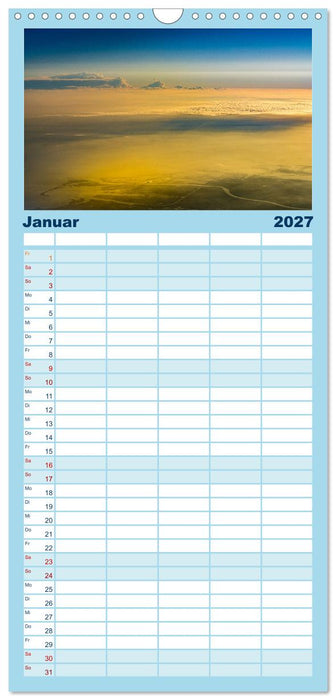 Up in the Air 2027 (CALVENDO Familienplaner 2027)