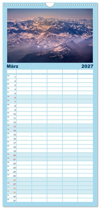 Up in the Air 2027 (CALVENDO Familienplaner 2027)