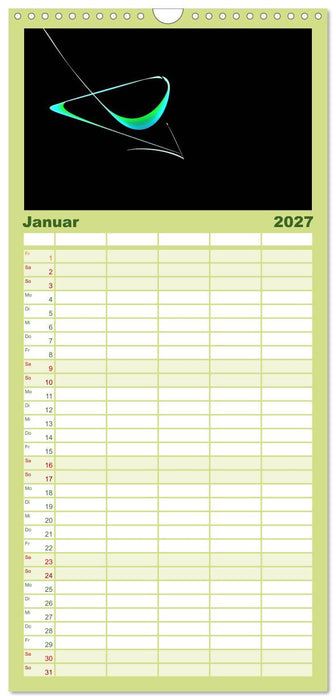 Minimalistisch (CALVENDO Familienplaner 2027)
