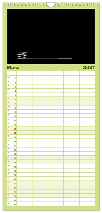 Minimalistisch (CALVENDO Familienplaner 2027)