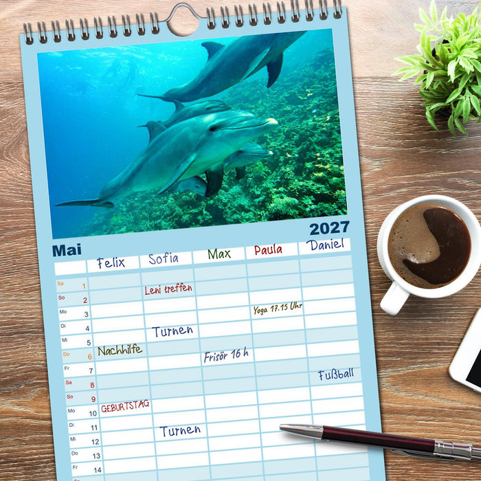 Abenteuer Riff - bunte Unterwasserwelt (CALVENDO Familienplaner 2027)