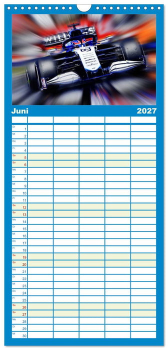 Vollgas in der Formel 1 (CALVENDO Familienplaner 2027)