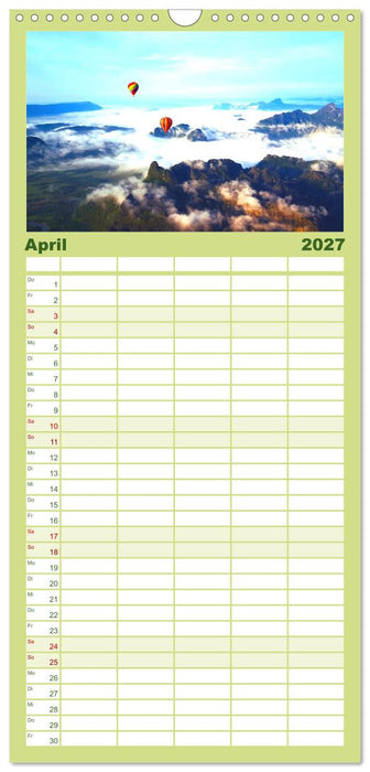 Laos - Abseits der Touristenströme. (CALVENDO Familienplaner 2027)