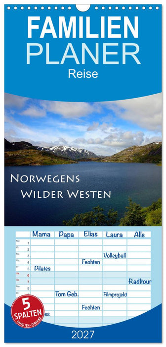 Norwegens Wilder Westen (CALVENDO Familienplaner 2027)