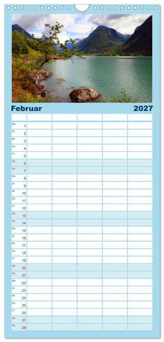 Norwegens Wilder Westen (CALVENDO Familienplaner 2027)