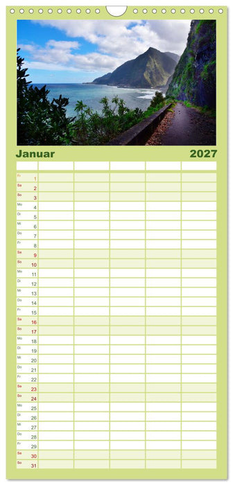 Erlebe mit mir Madeira (CALVENDO Familienplaner 2027)
