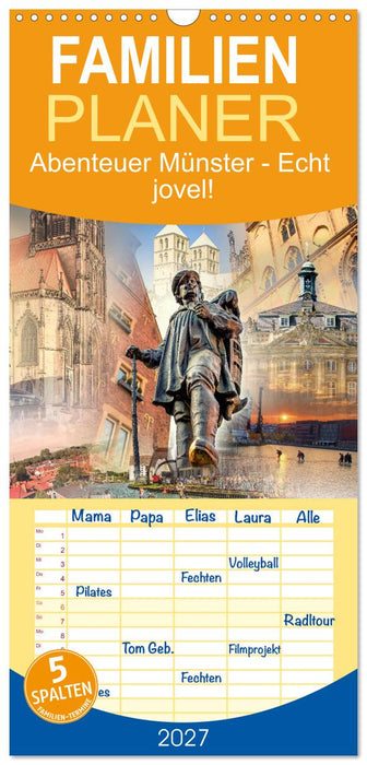 Abenteuer Münster - Echt jovel! (CALVENDO Familienplaner 2027)
