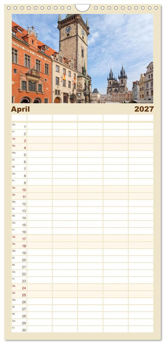 Goldenes Prag (CALVENDO Familienplaner 2027)