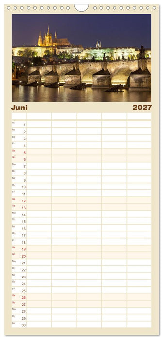 Goldenes Prag (CALVENDO Familienplaner 2027)