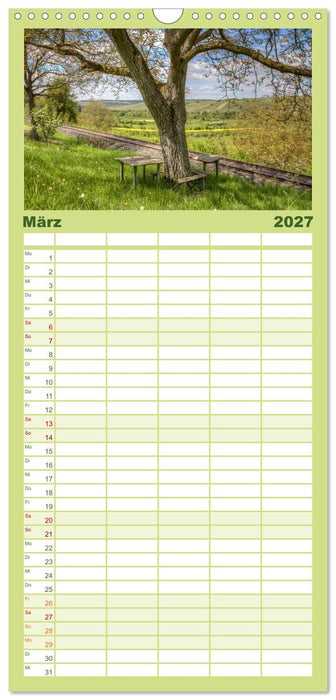 Natur pur - Volkach am Main (CALVENDO Familienplaner 2027)