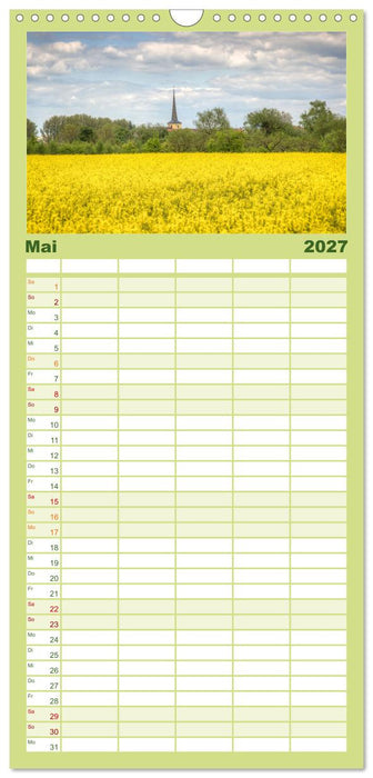 Natur pur - Volkach am Main (CALVENDO Familienplaner 2027)