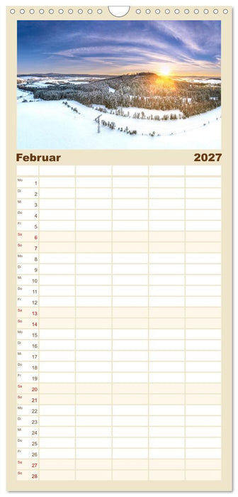 Unser Erzgebirge von oben (CALVENDO Familienplaner 2027)