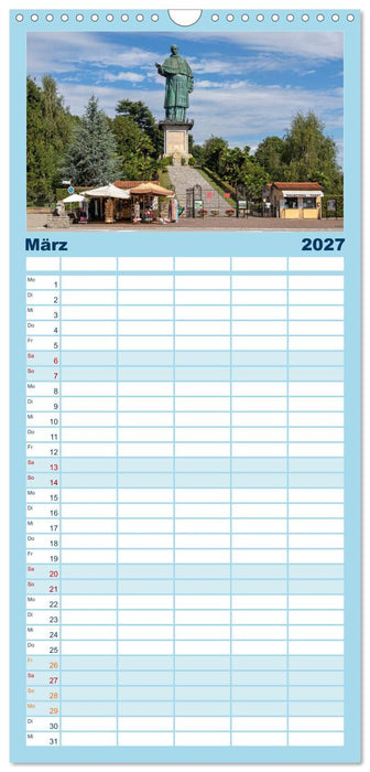 Lago Maggiore - Mediterranes Flair umgeben von Bergen (CALVENDO Familienplaner 2027)