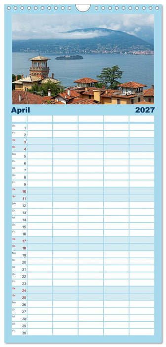 Lago Maggiore - Mediterranes Flair umgeben von Bergen (CALVENDO Familienplaner 2027)
