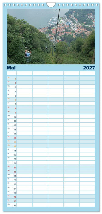 Lago Maggiore - Mediterranes Flair umgeben von Bergen (CALVENDO Familienplaner 2027)