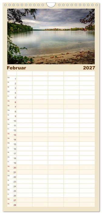See- und Flußlandschaften in Brandenburg (CALVENDO Familienplaner 2027)