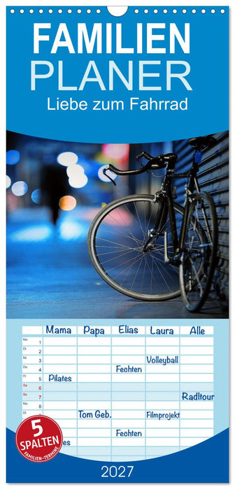 Liebe zum Fahrrad (CALVENDO Familienplaner 2027)