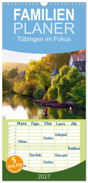 Tübingen im Fokus (CALVENDO Familienplaner 2027)