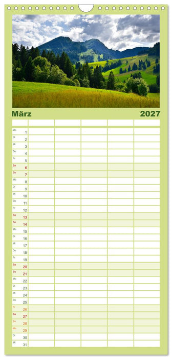 Erlebe mit mir das Allgäu (CALVENDO Familienplaner 2027)