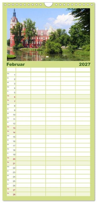 Moritzburg, Weesenstein, Muskau - Drei schöne sächsische Schlösser (CALVENDO Familienplaner 2027)