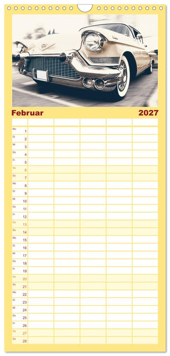 Retro Cars (CALVENDO Familienplaner 2027)