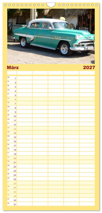 Retro Cars (CALVENDO Familienplaner 2027)