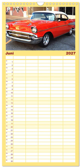 Retro Cars (CALVENDO Familienplaner 2027)
