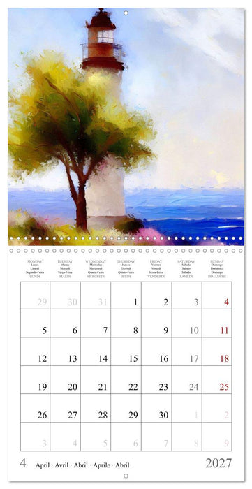 Phares de fantaisie (CALVENDO Calendrier mensuel 2027)