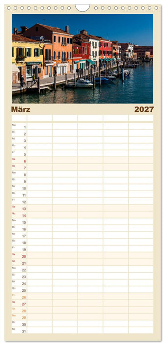 Bella Italia. Farben des Südens (CALVENDO Familienplaner 2027)