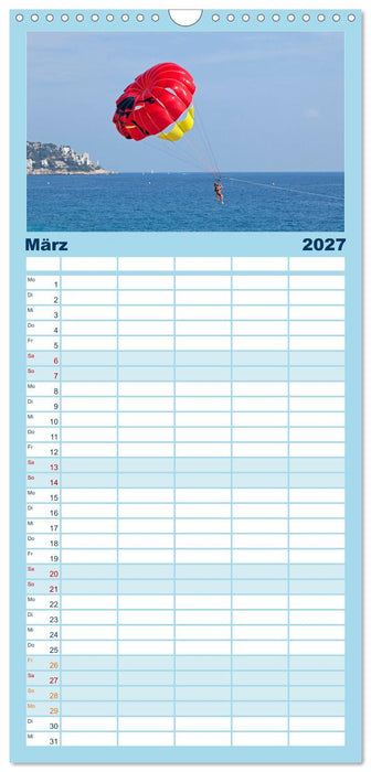 Côte d’Azur - Sehnsuchtsort am Mittelmeer (CALVENDO Familienplaner 2027)