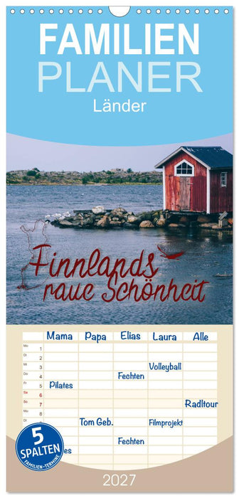 Finnlands raue Schönheit (CALVENDO Familienplaner 2027)