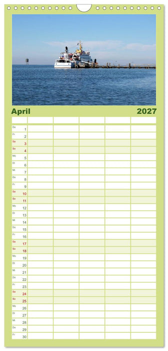 Zeit für... Insel Neuwerk - Kulturlandschaft im Wattenmeer (CALVENDO Familienplaner 2027)