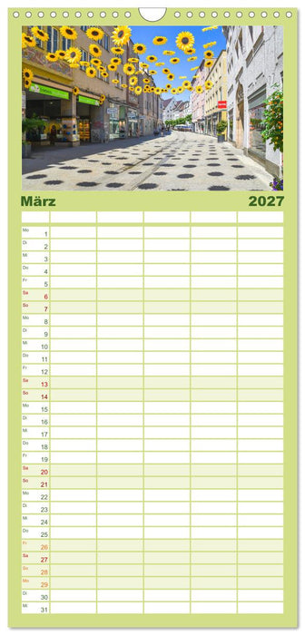 Romantisches Augsburg (CALVENDO Familienplaner 2027)